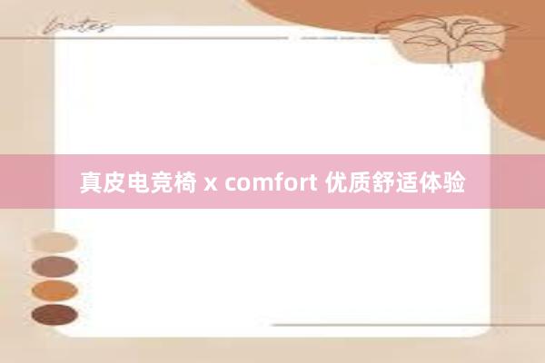 真皮电竞椅 x comfort 优质舒适体验