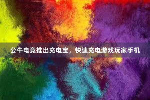 公牛电竞推出充电宝，快速充电游戏玩家手机