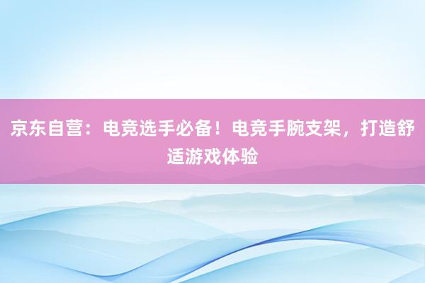 京东自营：电竞选手必备！电竞手腕支架，打造舒适游戏体验